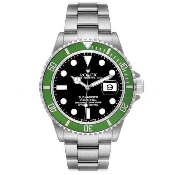 Rolex Submariner Green 40mm 50th Anniversary Steel Mens Watch 16610LV