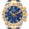 Rolex Daytona Steel Yellow Gold Blue Racing Dial Mens Watch 116523